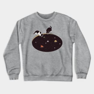 Cat in the pond universe Crewneck Sweatshirt